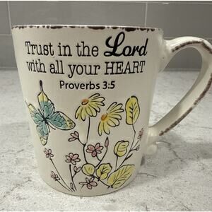 TRUST IN THE LORD Proverbs 3:5 Hand Painted Spectrum Designz 17oz Large Mug NEW